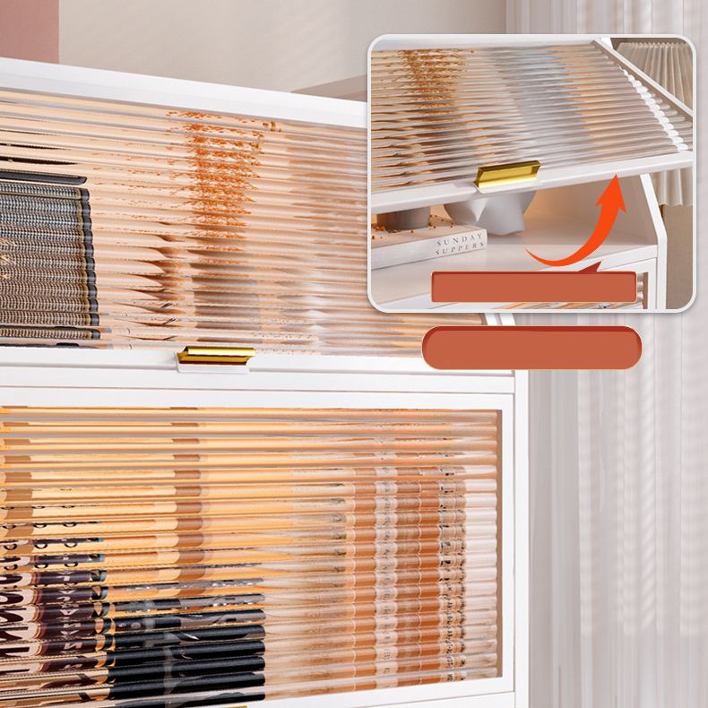 13.78"W Bookshelf Contemporary Style Bookcase for Home Study Room with Casters