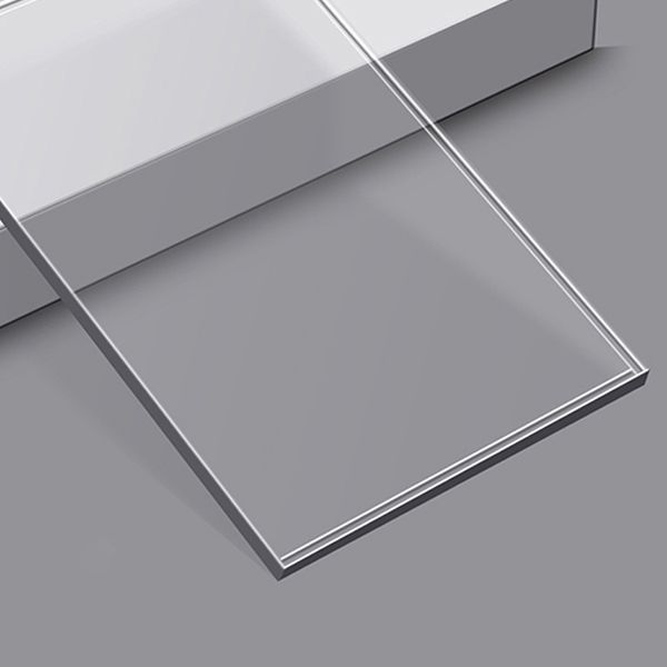 Glam Sofa Corner Table Square Sled Plastic Living Room with Shelf Side End Table