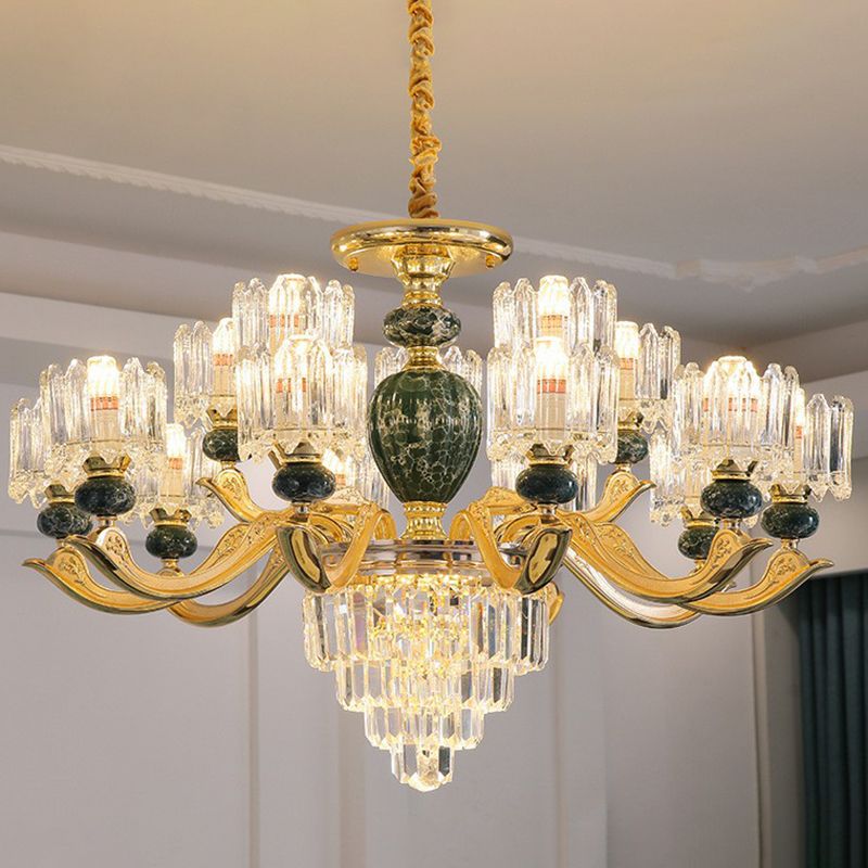 Prismatisch kristal kroonluchter vintage cilindrische eetkamer gesuspendeerde verlichting armatuur