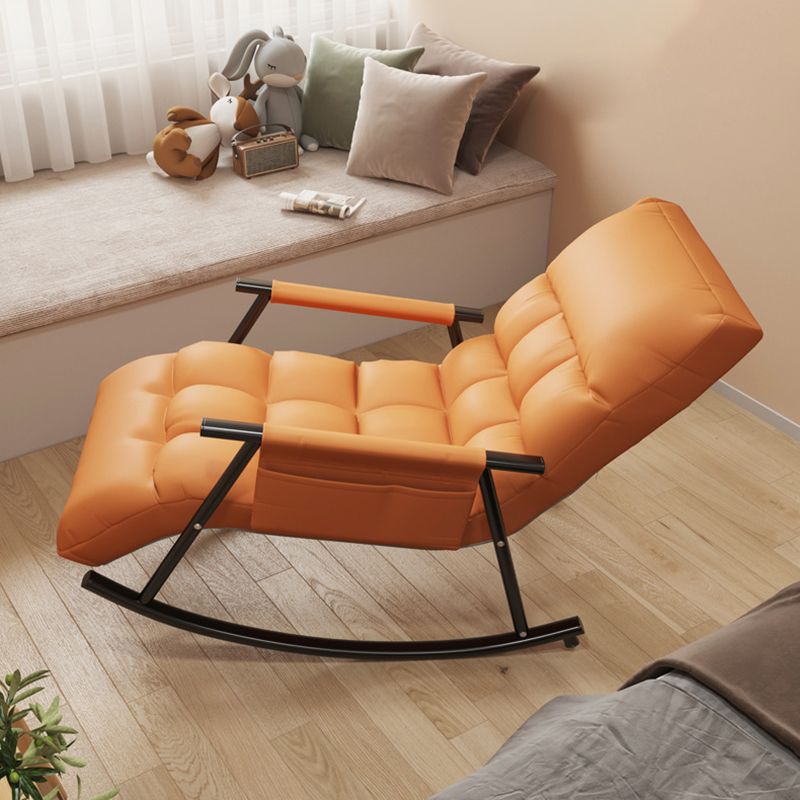 Modern Style Sofa Rocking Chair Single Indoor Rocking Chair with Cushion
