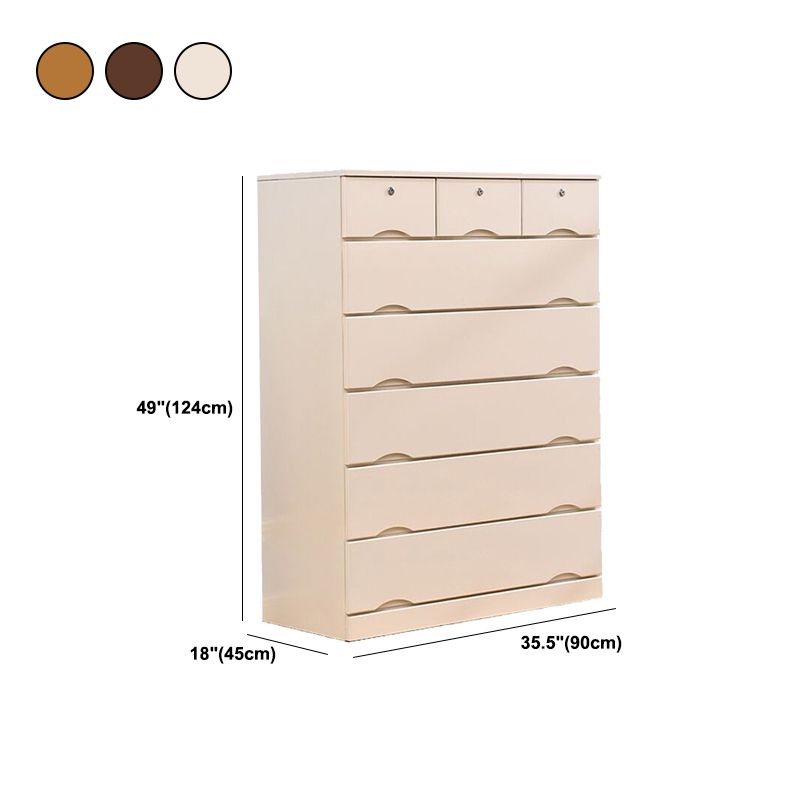Traditional Solid Wood Storage Chest Soft-Close Drawers Bedroom Dresser