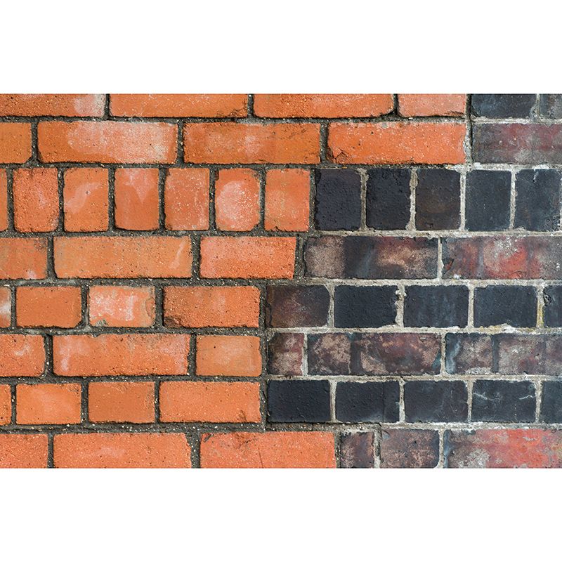 Industrial Style Brick Wall Mural for Dining Room, Personalized Size Available