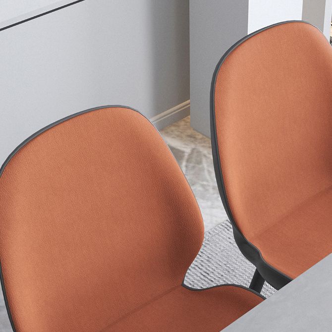 Chaise contemporaine en métal intérieur-extérieur, chaise d'appoint sans accoudoirs à oreilles
