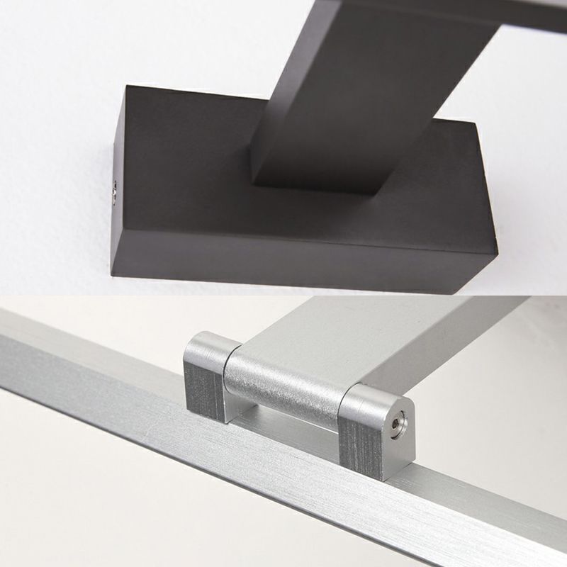 Moderner minimalistischer Stil Linearer Wand montiertes Waschtischlichter Aluminium 1 Licht Waschtisch Spiegellichter Lichter