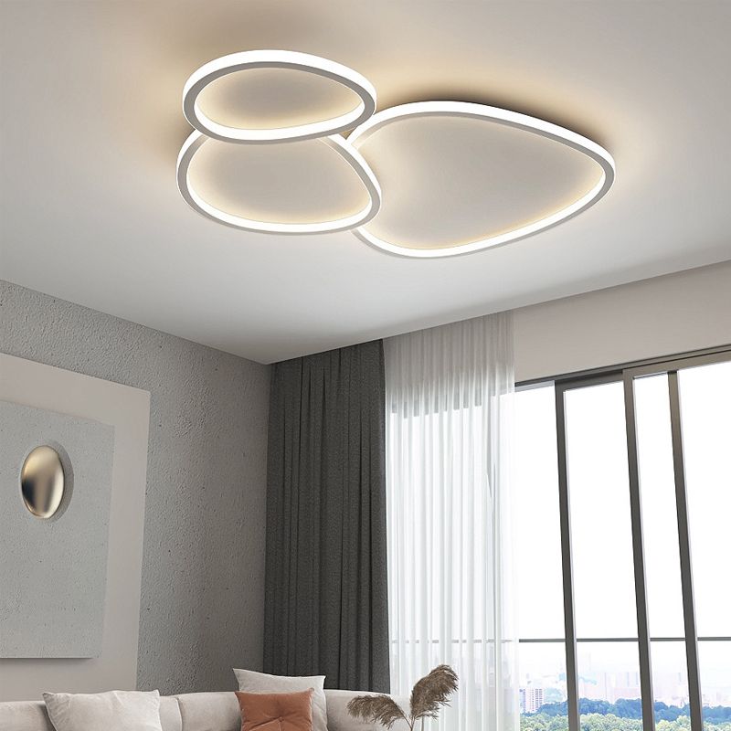 Modern Flush Mount Ceiling Fixture Metal Flush Ceiling Light for Living Room