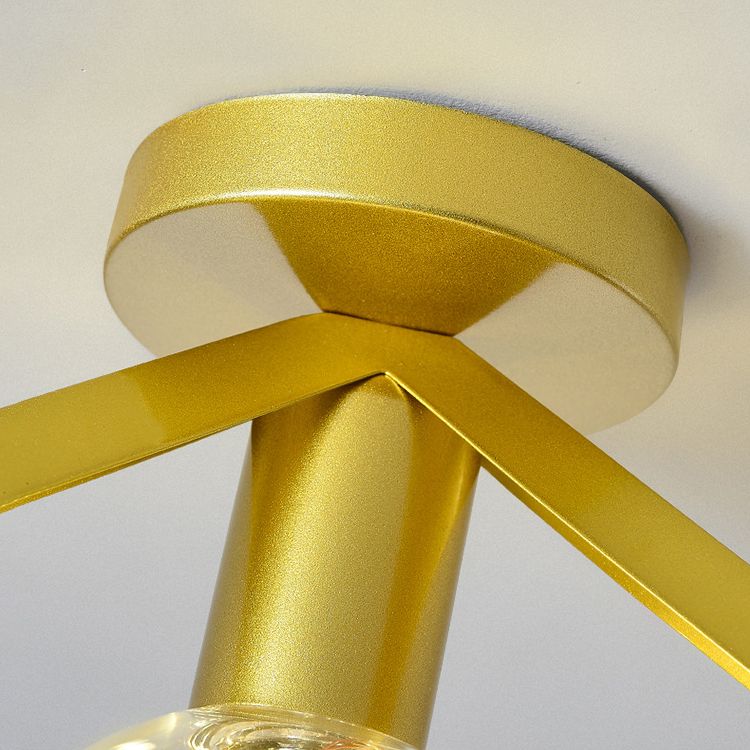 1 Light Ceiling Lamp Industrial Style Glass Ceiling Lighting for Living Room