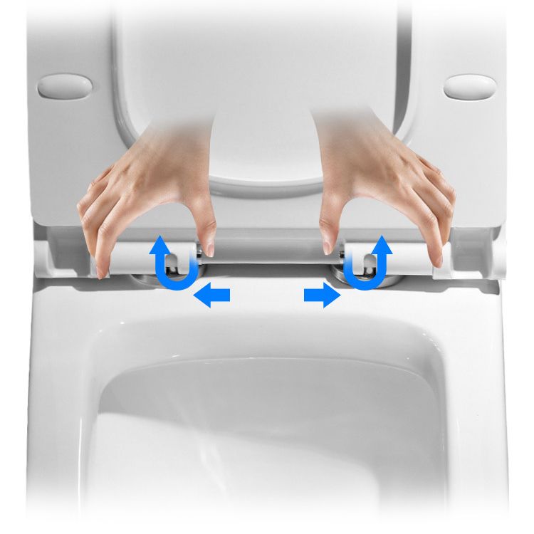 Modern Siphon Jet Toilet Bowl All-In-One Floor Mounted Urine Toilet