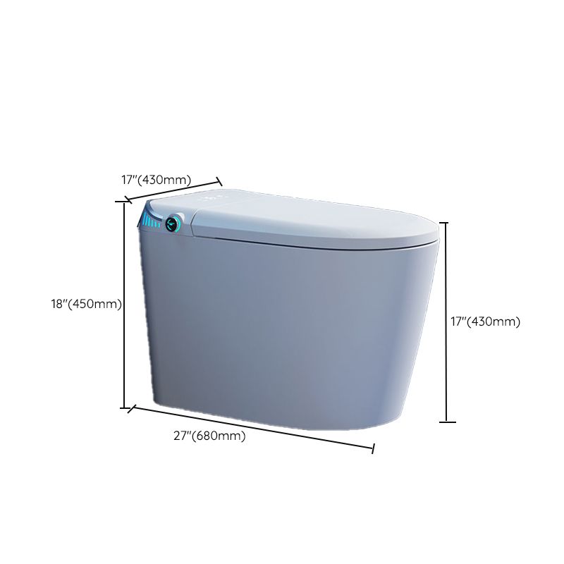 Contemporary One Piece Flush Toilet White Floor Mounted Urine Toilet for Washroom