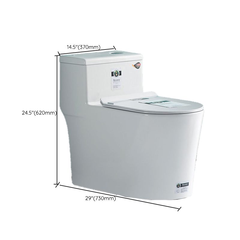 Traditional Ceramic Flush Toilet One Piece Toilet Bowl for Bathroom