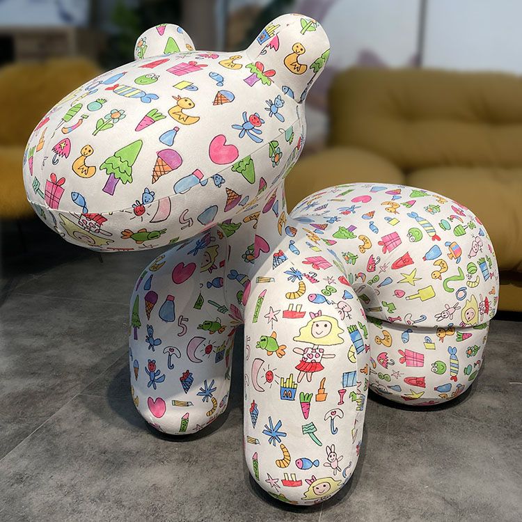 Creative Kid's Dining Chair Upholstered Pony Dining Chair for Home