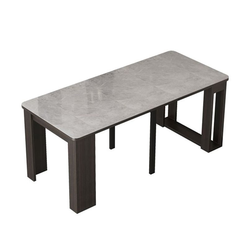 5/7/9 Pcs Contemporary Rectangle Shape Dinette Table with Armless Chair