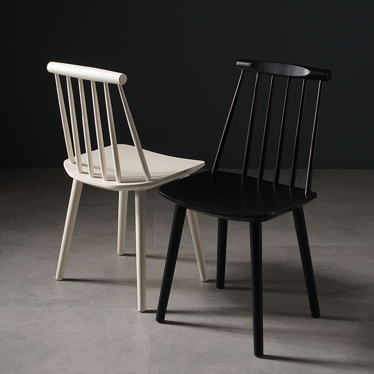 Contemporary Style Wooden Dining Room Chair Slat Back Side Chair for Kitchen