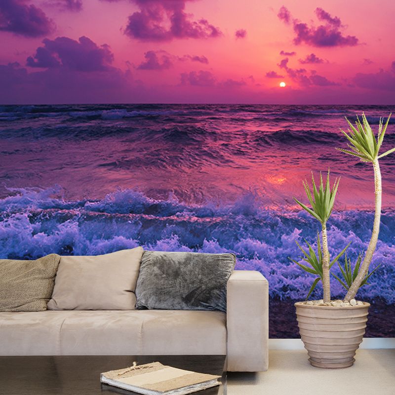 Coastal Scenery Photography Mural Wallpaper Decorative Bedroom Wall Mural