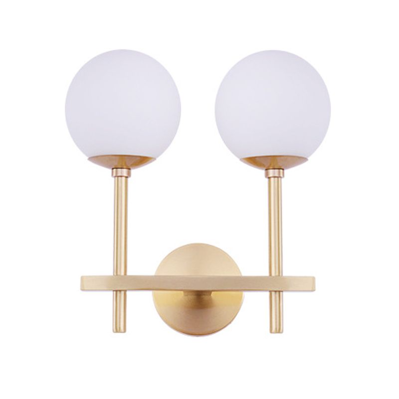 Creative Vanity Lighting Simple Glass Wall Light Sconce for Washroom