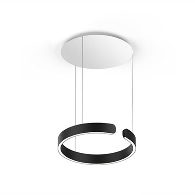 Ring Kronleuchter Leuchte moderne Einfachheit Acrylpendelleuchte für das Restaurant