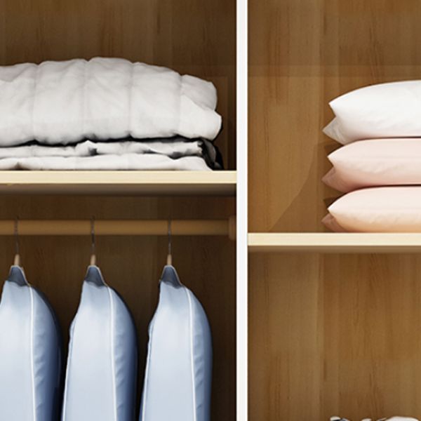 Traditional Wardrobe Armoire White Wooden Wardrobe Cabinet with Legs