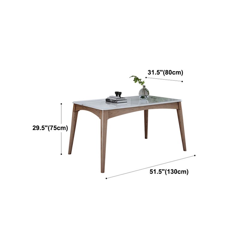 Midcentury Style Dining Room Collection Marble 4 Legs Dining Site Table