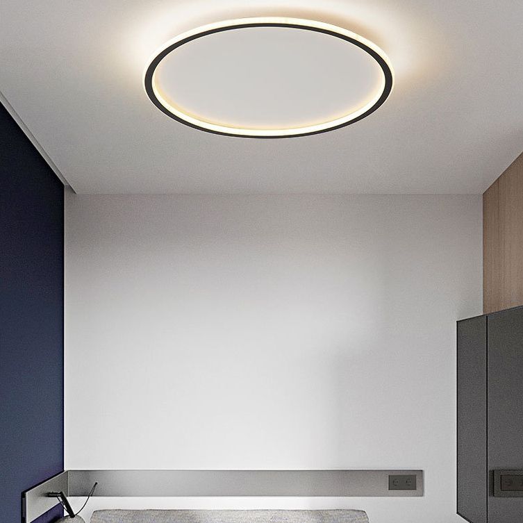 Lámpara empotrada para sala de estar LED de estilo minimalista moderno con iluminación de techo de metal prismático de forma circular