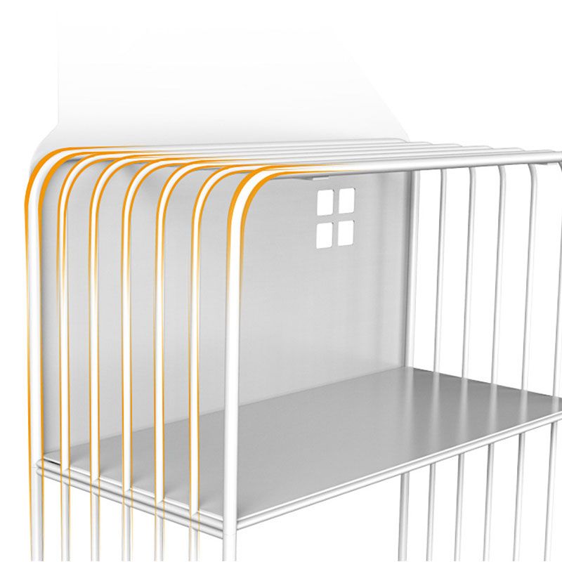 Modern Metal Bookshelf Standard Open Shelf Bookcase Shelves Included