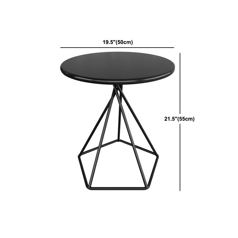Mid-Century Modern Iron Coffee Table Cross Legs Cocktail Table for Home