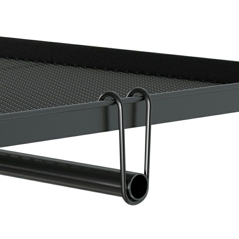 Contemporary Wardrobe Cabinet with Shelves Steel Wardrobe Armoire