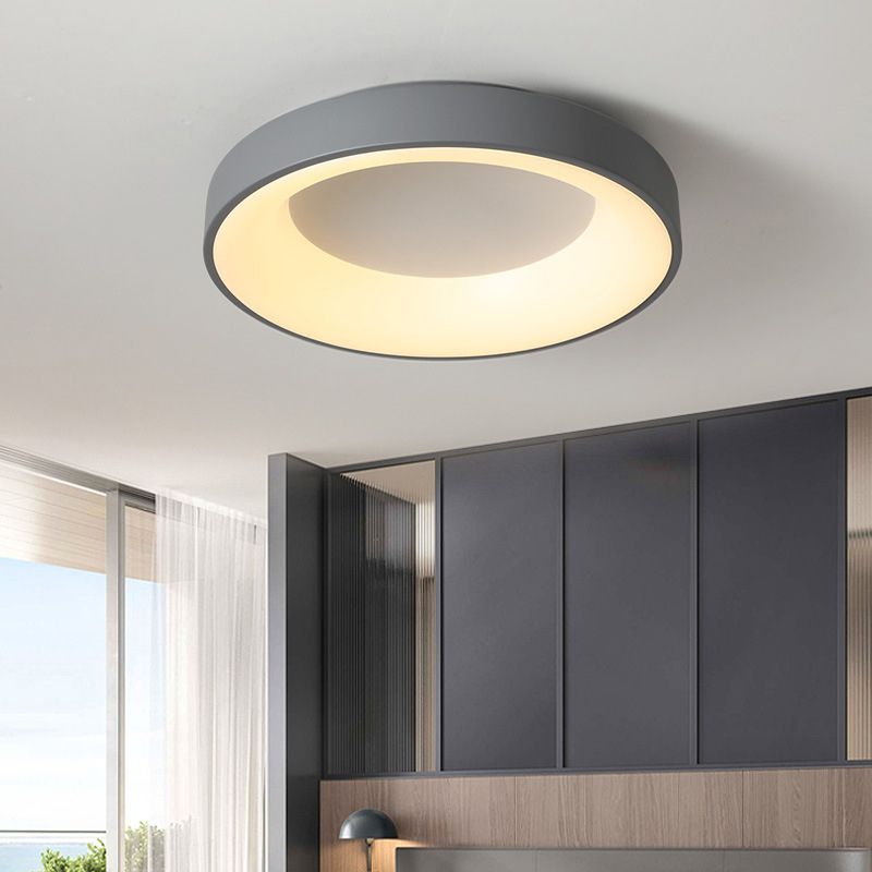 Luminaires encastrés à 1 lumière en acrylique, anneaux de style moderne, plafonniers à LED
