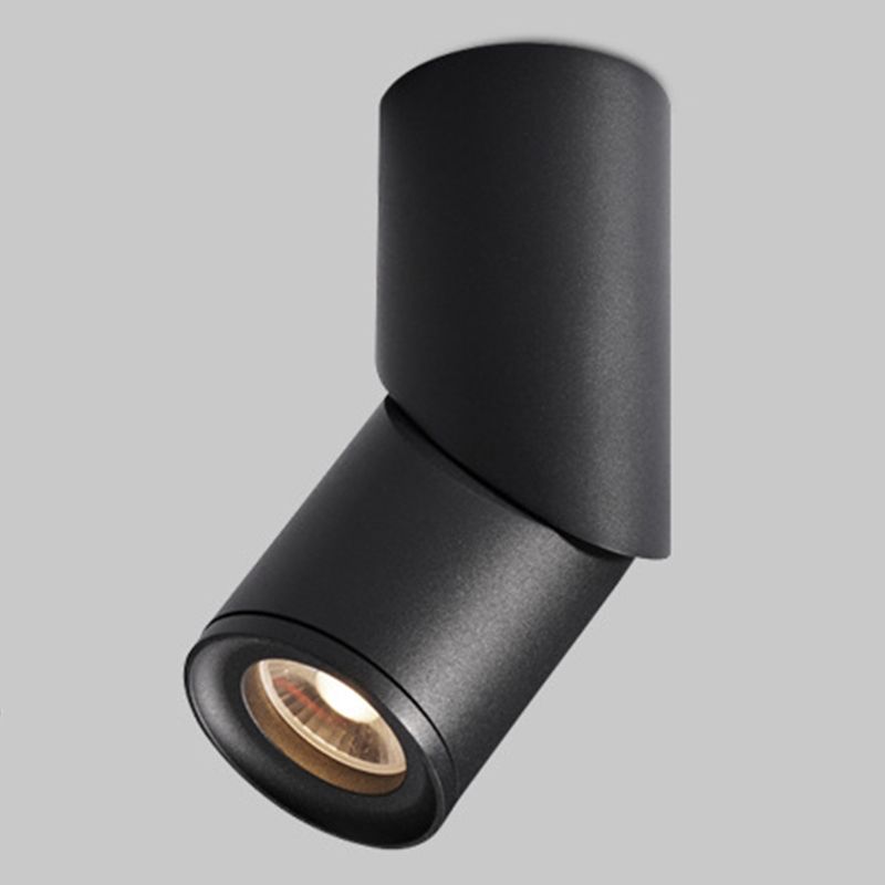 Foco de montaje empotrado tubular, accesorio de iluminación de techo LED para sala de estar de aluminio nórdico