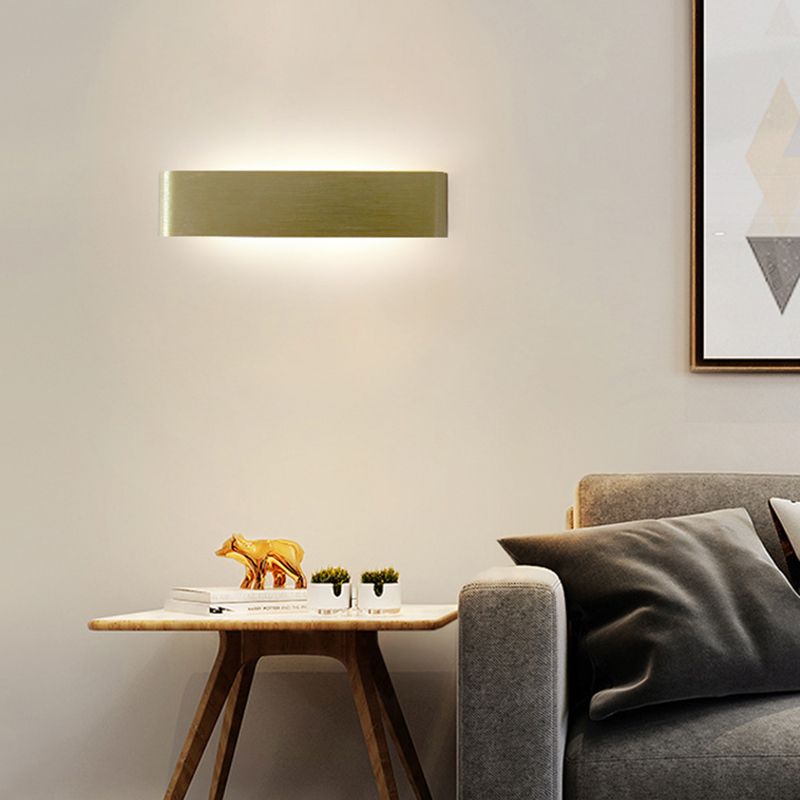 Modern Minimalist Style Rectangle Vanity Wall Light Fixtures Metal Vanity Lights for Bathroom