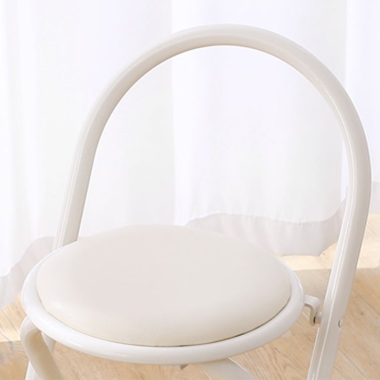 Contemporary Side Chair Metal Open Back Dining Chair for Indoor