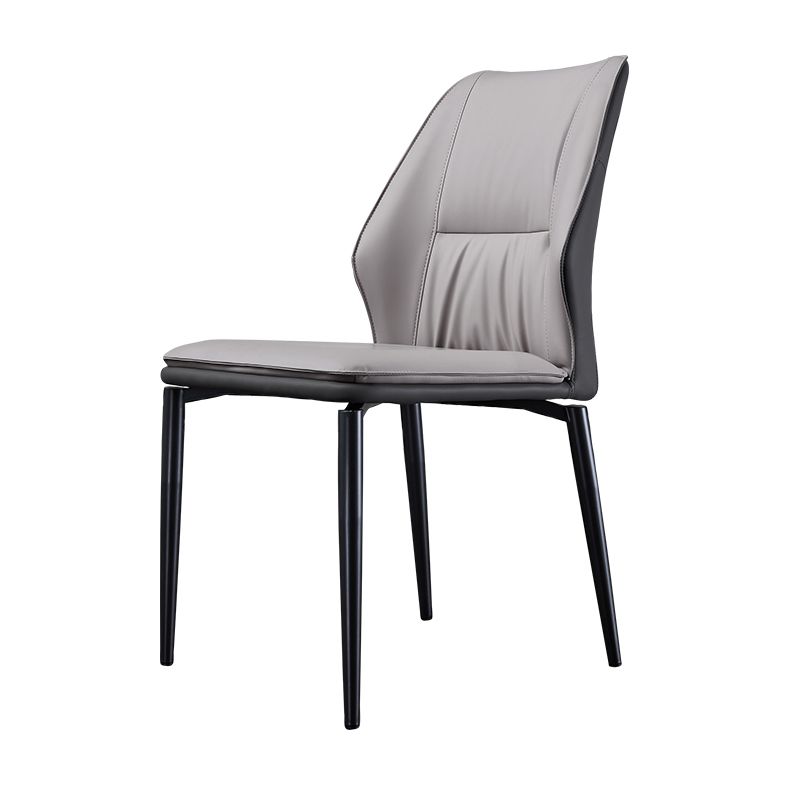 Industrial Dining Room Side Chair Metal Legs Wingback Chairs