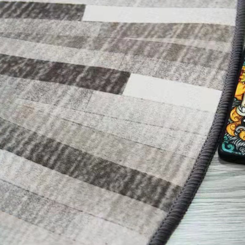 Tapis graphique moderne marron tapis résistant aux taches pour décoration domestique
