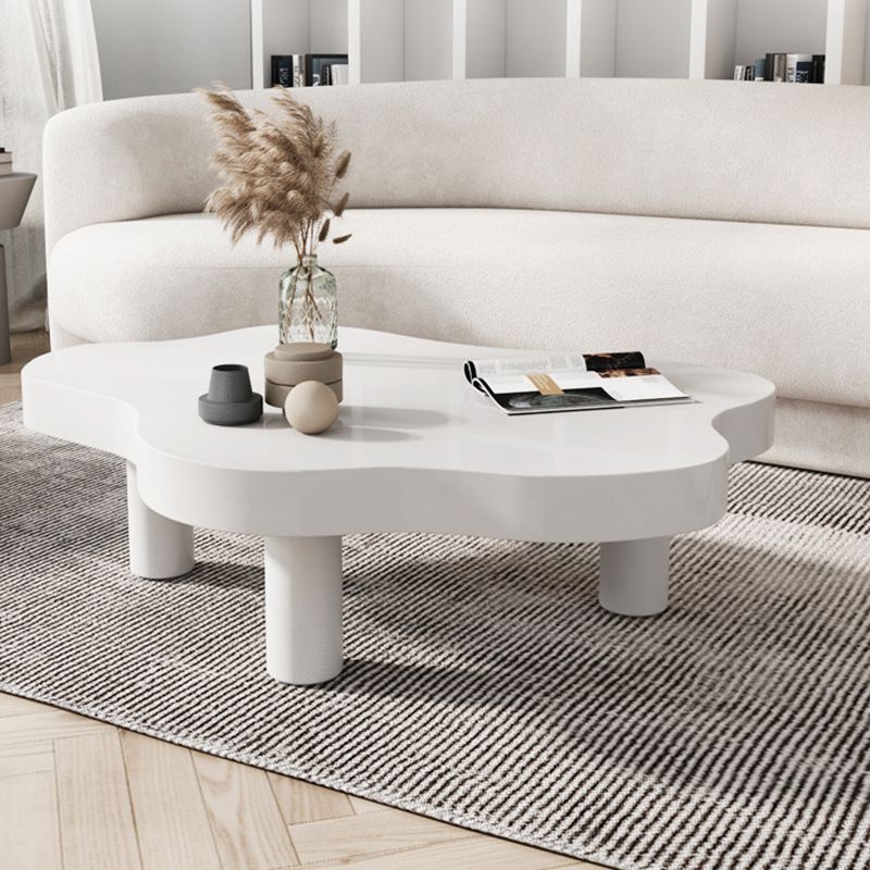 Nordic Style Free Shape Solid Wood 3 Legs Base Design Coffee Table