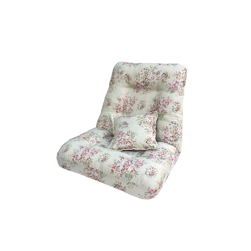Fabric Convertible Chair 25.5" L x 25.5" W x 25.5" H Armless Chair for Living Room
