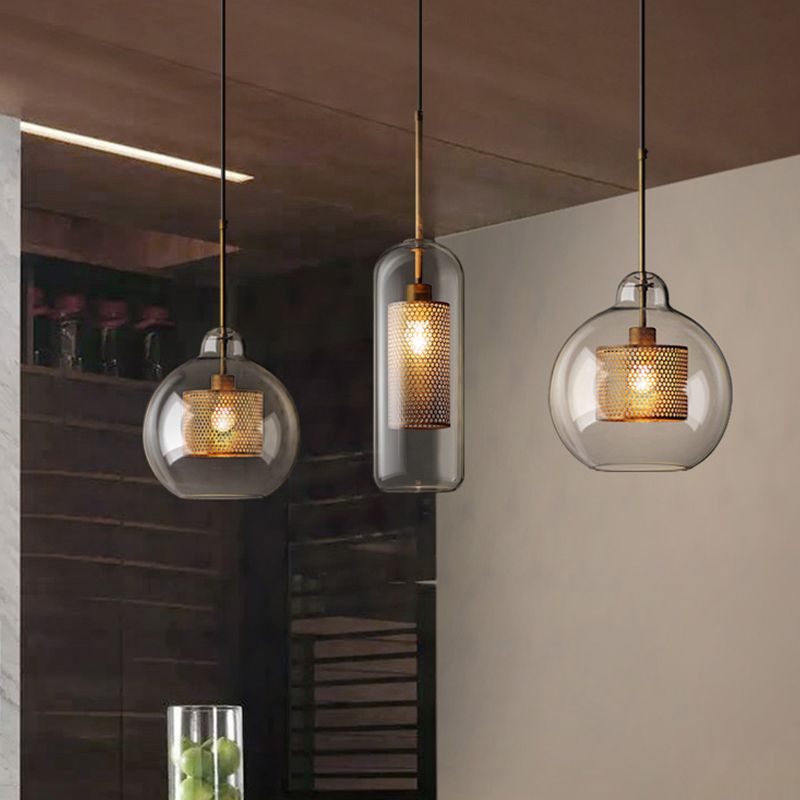 Verre pendante suspendue