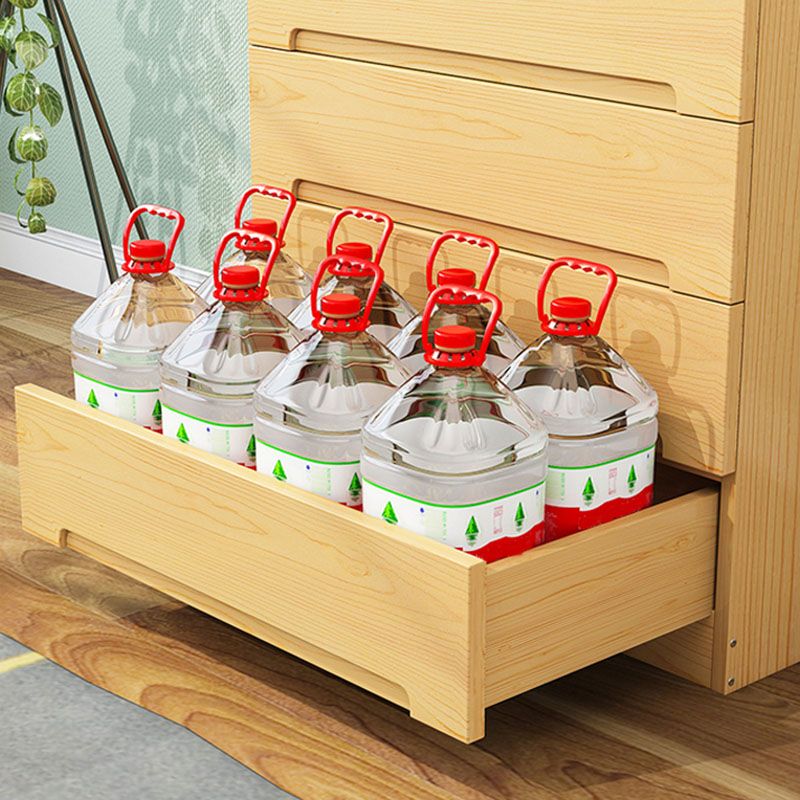 Modern Solid Wood Storage Chest Dresser Vertical Storage Chest