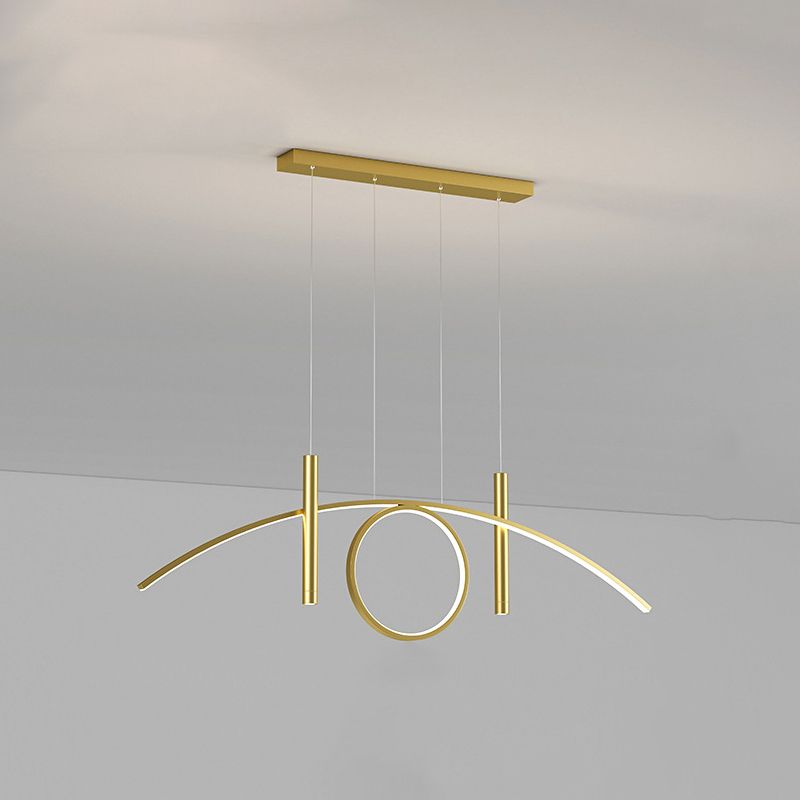 Arc Island Lighting Acrylic Contemporary Simplicity Pendant Lighting Fixtures for Restaurant