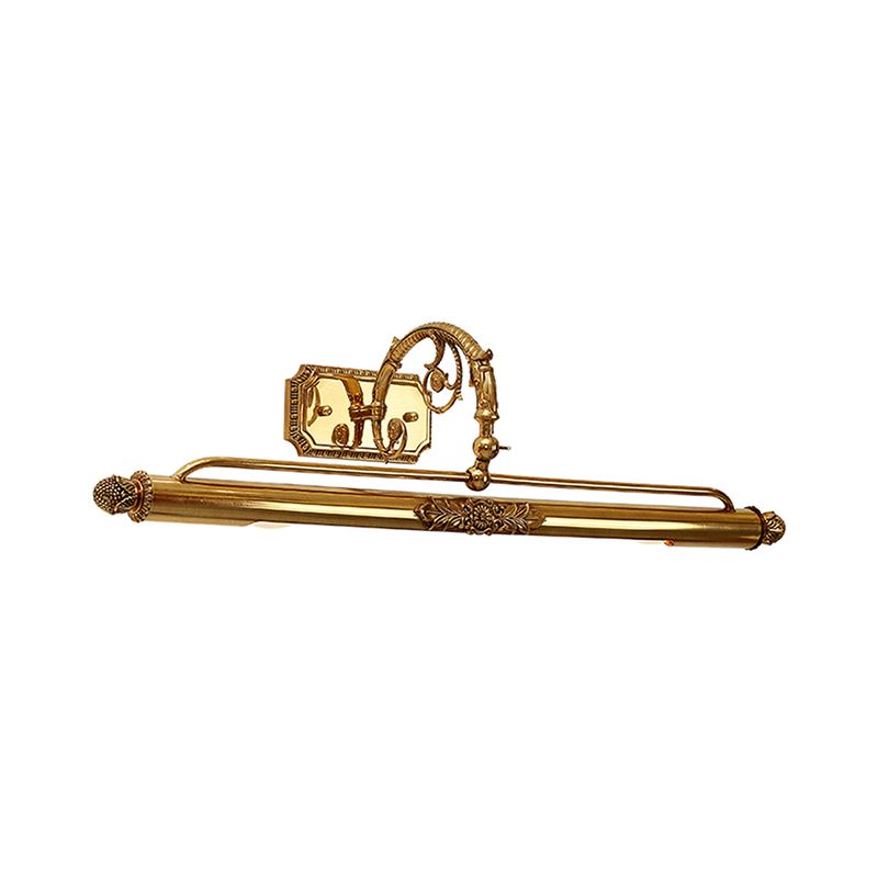 30"/22" Long Vanity Light with Antler Mid Century Modern Wall Mount Light in Gold