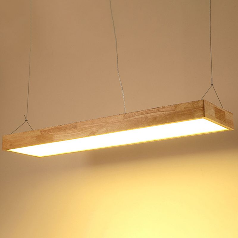 Lámparas de colgante de madera para el comedor