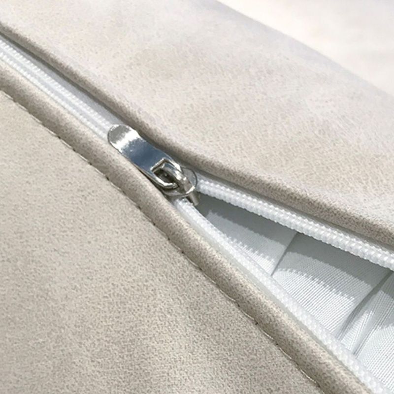 Contemporary Grey Convertible Sofa Upholstered Square Arms Sleeper Sofa