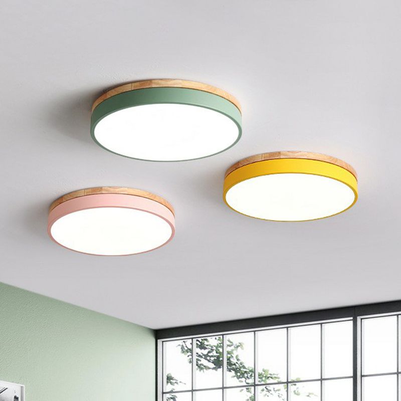 Cirkelvormige slaapkamer inbouwverlichting Acryl simplistische LED-inbouwarmatuur