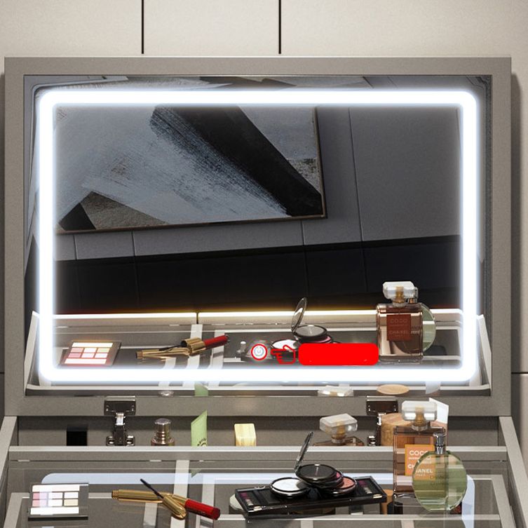 Contemporary Dressing Table Glass Lighted Mirror Bedroom Make-up Vanity