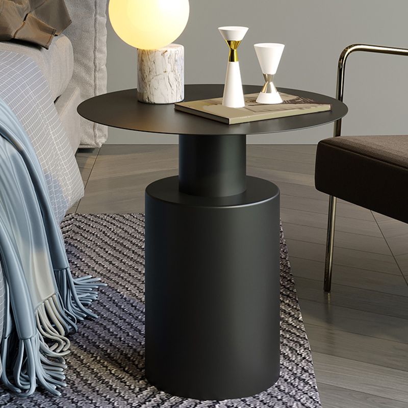 Metal Side End Table Pedestal Side End Table for Living Room