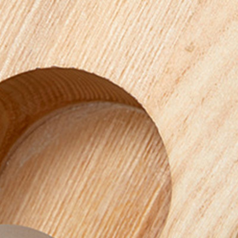 Oval Wall Lighting Fixtures Modern Style Wood 1 Light Wall Lighting