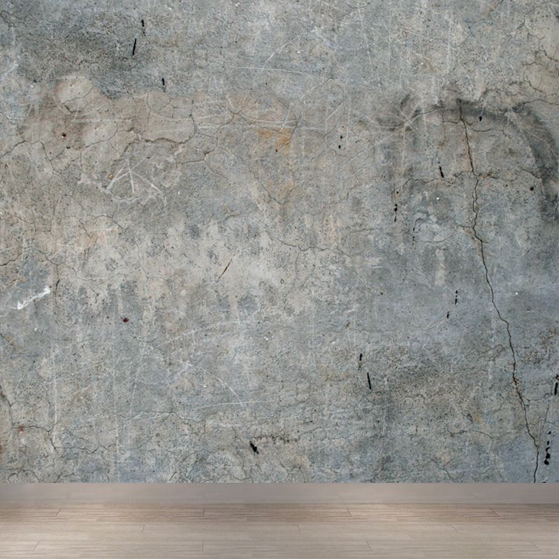 Scratched Wall Mural Decal Pastel Color Industrial Style Wall Covering for Boys Room