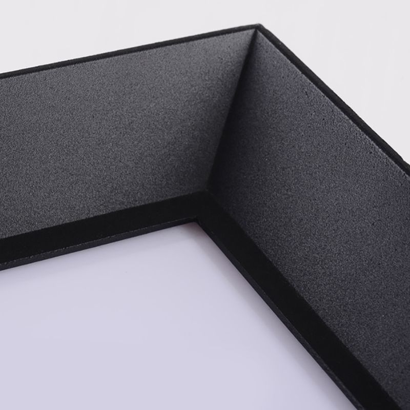 Rectangle Shape Pillar Lamp Metal Waterproof Outdoor Light for Garden