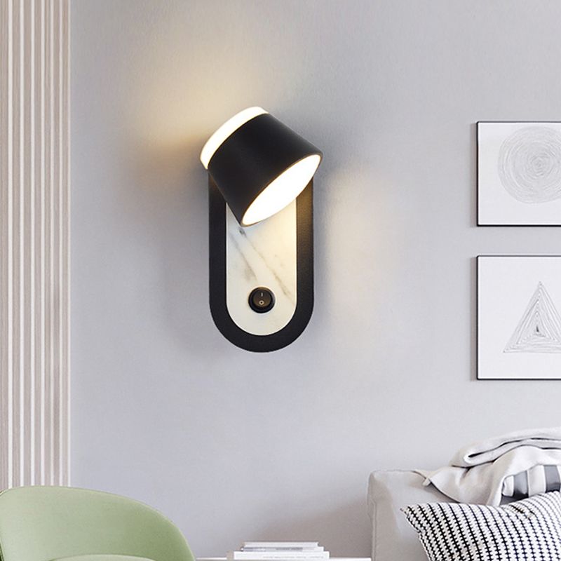 Geometric Shape Metal Reading Wall Lighting Modern Style 1-Light Wall Mount Lighting