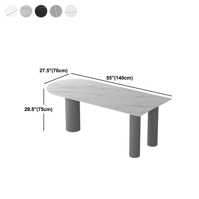 Stone Dining Room Collection Modern Style 3 Legs Furniture for Home