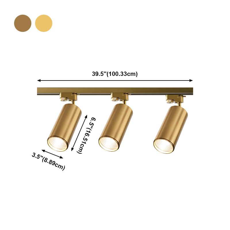 Plafonnier LED sur Rail de forme cylindrique, montage encastré en aluminium, Style Simple et moderne, pour magasin de vêtements