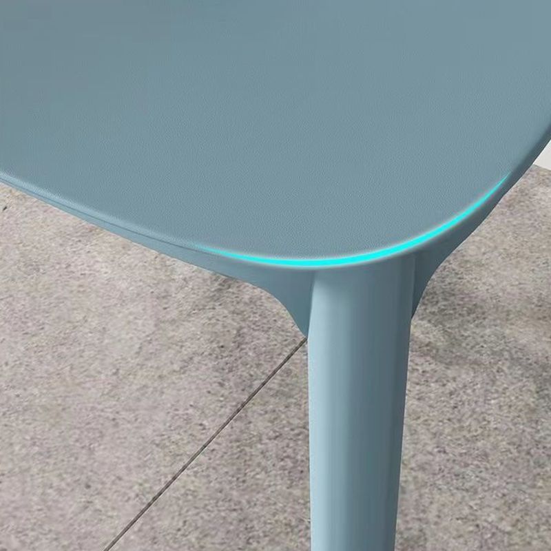 Modern Style Dining Chairs Plastic Open Back Dining Armless Chair