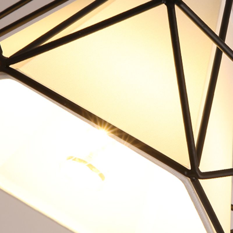 Industrial Flush Light Fixtures Diamond Metal 1 Light Flush Mount Lamps